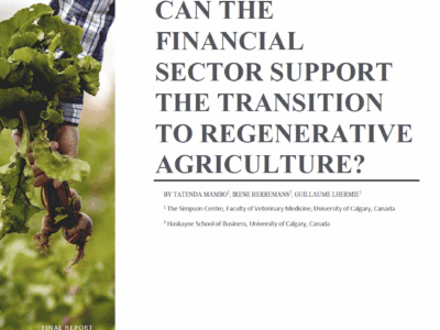 Cover Page of Regenerative Ag final report published June 28, 2025